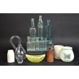 A Collection of Various Glass and Stoneware Bottles Etc