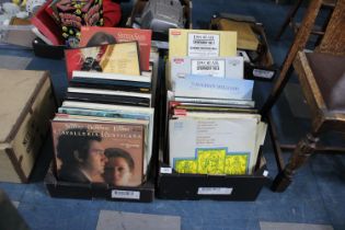 Two Boxes of Various Records to comprise Mainly Classical