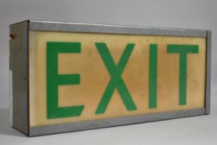 A Vintage 'Exit' Box Light (Unchecked and Untested)