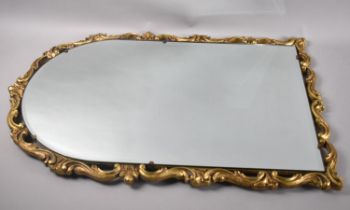 A Gilt Framed Wall Mirror, 68x46cms