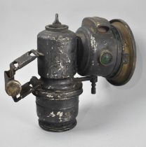 A Vintage Carbide Motorcycle Lamp