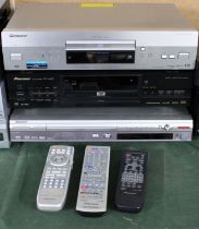 A Collection of Pioneer DVD Players and Recorders, Including DV-757Ai DVD Player, DV-626D DVD Player