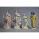 Three Wedgwood The Classical Collection Figures, Melody and Two Winsome together with a Royal