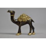 A Patinated Bronze Study of a Camel, 7cms High