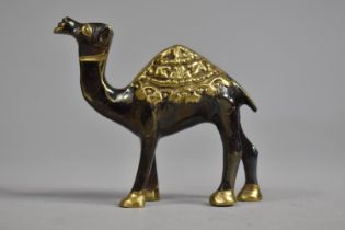 A Patinated Bronze Study of a Camel, 7cms High