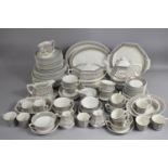 A Large Collection of Various Adams Sharon Pattern Service to Comprise PLates, Side Plates, Saucers,