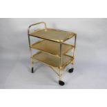 A Vintage Three Tier Tray Top Trolley