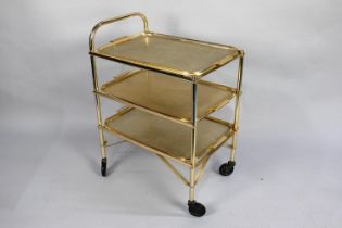 A Vintage Three Tier Tray Top Trolley