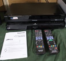 A Panasonic DMR-BWT740 Freeview Box and Blu-ray Disc Recorder, With Instruction Manual and Remote,