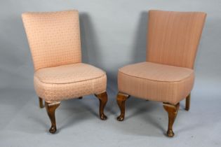 Two 1950's Upholstered Nursing Chairs