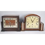 Two Art Deco Westminster Chime Mantel Clocks, Untested