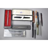 A Collection of Various Late 20th Century Pens and Ballpoints to include Parker, Paper-mate, Cross