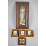 A Collection of Three Gilt Framed Miniature Paintings, Continental Buildings, A Taylor Miniature