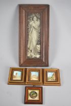 A Collection of Three Gilt Framed Miniature Paintings, Continental Buildings, A Taylor Miniature