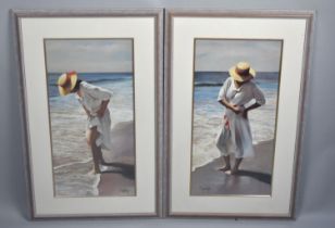 A Pair of Framed Prints, Subject 57x29cms