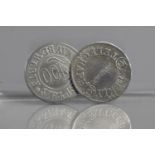 A Pair of Early 20th Century £100 Tokens, Issued by the Weekly Telegraph, 1905