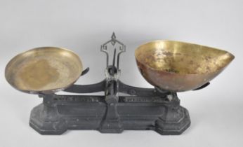 A Set of Early 20th Century Avery Kitchen Scales with Brass Pans