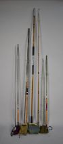 A Collection of Three Fishing Rods in Canvas Bag, Two by House of Hardy and One by Webley and Scott