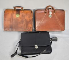 Three Late 20th Century Leather Briefcases