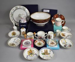 A Collection of Various Boxed and Loose Commemorative China to include Examples by Worcester,