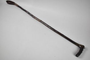 A Rustic Thornwood Gate Shutters Riding Crop with Studded Handle, Condition Issues, 82cms Long