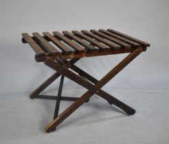 A Modern Folding Suitcase Stand, 60cms Wide