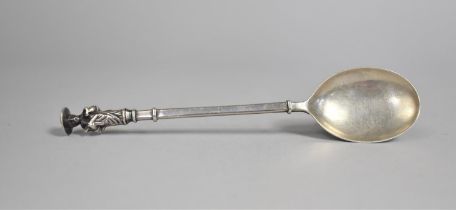 A Silver Spoon with Apostle Finial by Haseler Brothers (Edward John Haseler & Noble Haseler), 17cm