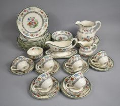 A Spode Chinese Rose Pattern Service to comprise Six Cups, Saucers and Side Plates, Milk Jug,