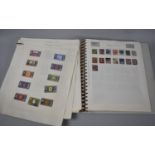 A Ring Binder Stamp Album with Contents together with Unbound Sheets of British Stamps