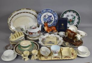 A Collection of Various Ceramics to comprise Bull and Corgi, Teawares, Dinnerwares, Lurpak Toast