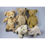 A Collection of Various Vintage and Modern Teddy Bears, Mainly Merrythought, Largest 51cms High