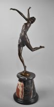 A Large Reproduction Art Deco Bronze After Bruno Zach, Numbered A7255 and with Foundry Mark,