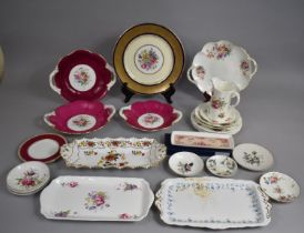 A Collection of Various Ceramics To Comprise Aynsley gilt and Cobalt Bordered Cabinet Plates with