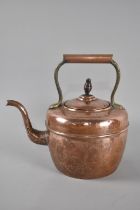 A Copper Kettle with Unusual Serpent Mark to Base