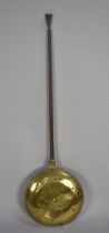 A 19th Century Iron Handled Brass Bed Warming Pan