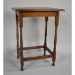 A Mid 20th Century Oak Rectangular Topped Occasional Table 54cms Wide