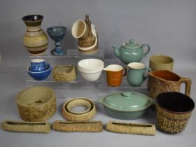 A Collection of Various Stonewares To Comprise Hillstone Pottery, Jug, Denby Teapot, Wesh Studio