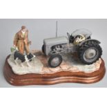A Border Fine Arts Figure Group by Ayres 'An Early Start', Model JH91B, Wooden Plinth Base, 26cms