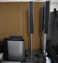 A Set of Sony 5:1 Surround Sound Speakers, Comprising SS-WS6 Sub, SS-CT51 Centre and 4 SS-TS53 Tower