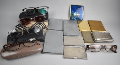 A Collection of Various Vintage Cigarette Cases and Cased Spectacles