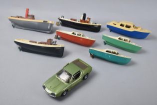 A Collection of Various Penguin Model Boats together with a Monstro 25 Alfa Romeo Diecast Model