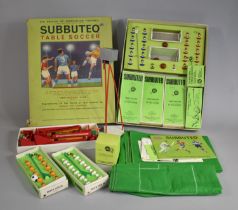 A Collection of Various Subbuteo Table Soccer Items to include Continental Club Set, Boxed TV Tower,