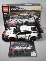 A Lego Technic Built Kit 42096 Porsche 911 RSR (Unchecked and Pieces Not Counted)