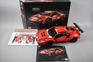 A Built Lego Technic Kit, 42125, Ferrari 488GTE AF Course #51, (Unchecked and Pieces Not Counted)