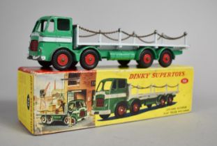 A Boxed Dinky Supertoys Leyland Octopus Flat Truck with Chains, No 935