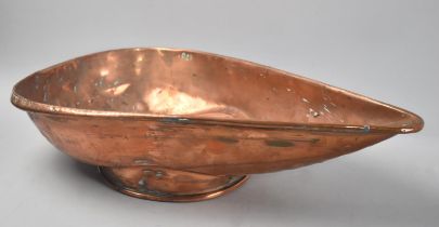 A 19th Century Copper Pouring Pan, 49cms Long
