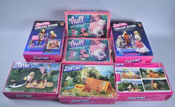 A Collection of Various boxed Barbie Play Paks Etc