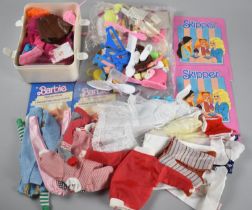 A Collection of Various Barbie and Other Clothes Shoes, Accessories