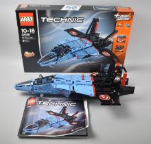 A Lego Technic Built Kit, 42066 Air Race Jet (Unchecked and Pieces Not Counted)