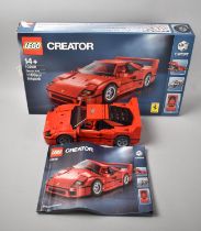 A Built Lego Creator Kit, 10248 Ferrari F40, (Unchecked and Pieces Not Counted)